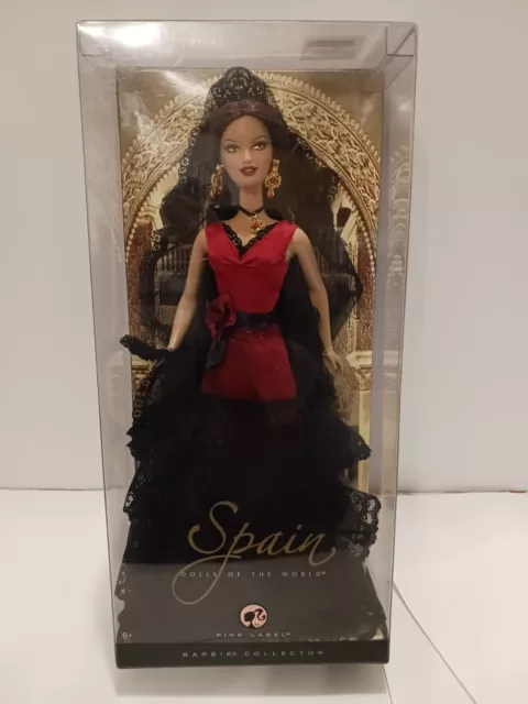 BARBIE  Dolls Of The World SPAIN Pink Label 2007 Mattel Barbie Collector