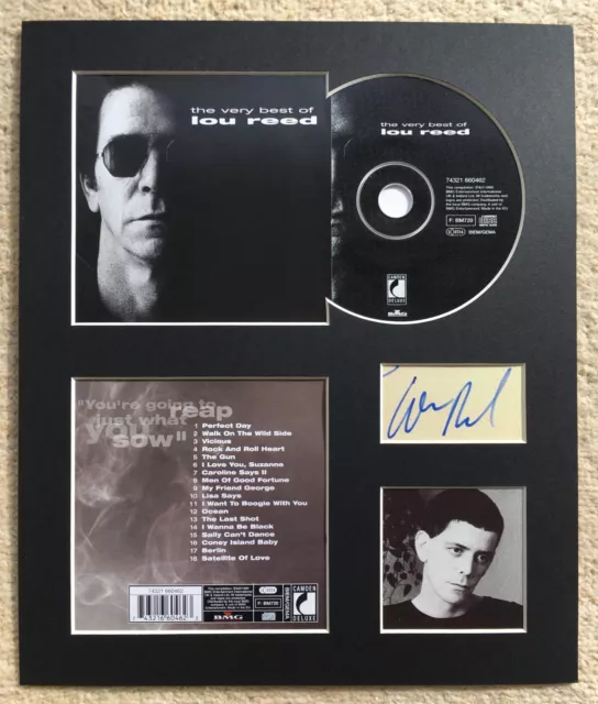 LOU REED - Signed Autographed - THE VERY BEST OF - Album Display