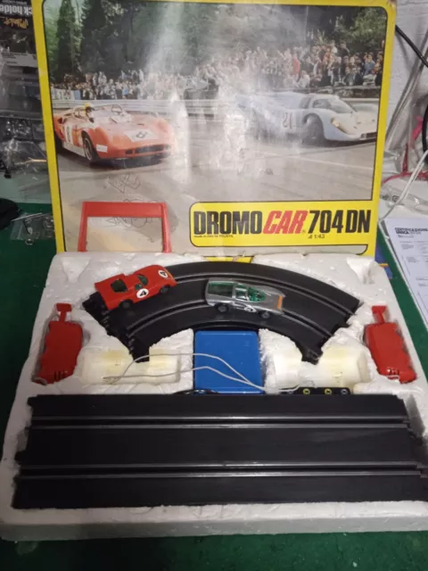 Pista Polistil Dromo Car 704Dn 1:43 1970 Restaurata Con Due Rettilinei Omaggio