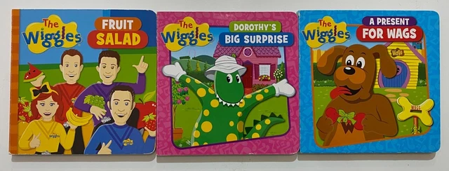 THE WIGGLES X3 Board Books 2016 Dorothy Dinosaur Wags Dog Fruit Salad ...