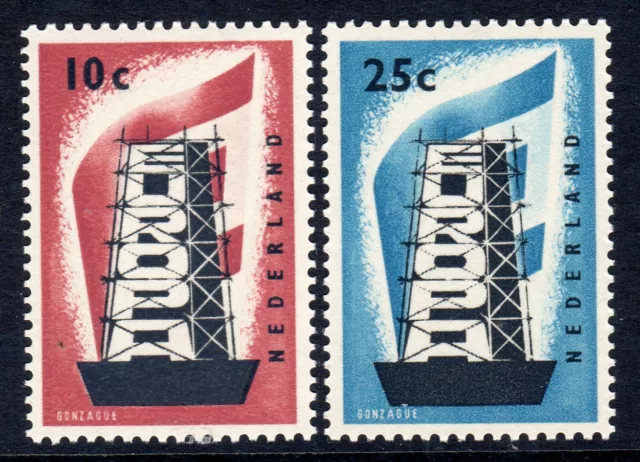 (024)     Netherlands 1956 Europa Set SG836-37 VLM/Mint Cat £76