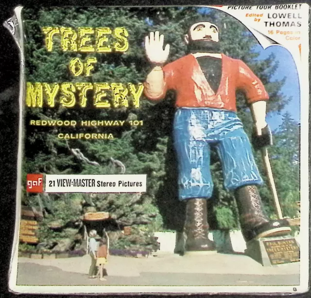 Trees Of Mystery Redwood Highway California 3d View-Master 3 Reel Packet SEALED