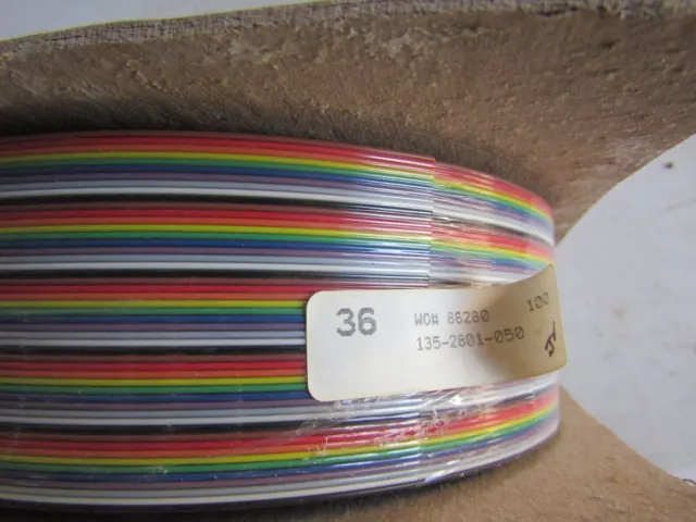 Amphenol 3C color coded planar cable 100ft H7FL1 8112205