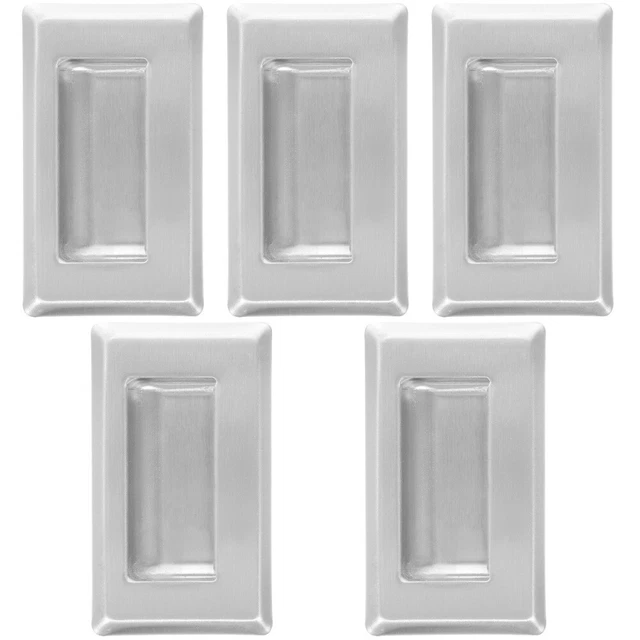 5x Drawer Hidden Door Pulls Cabinet Handles Concealed