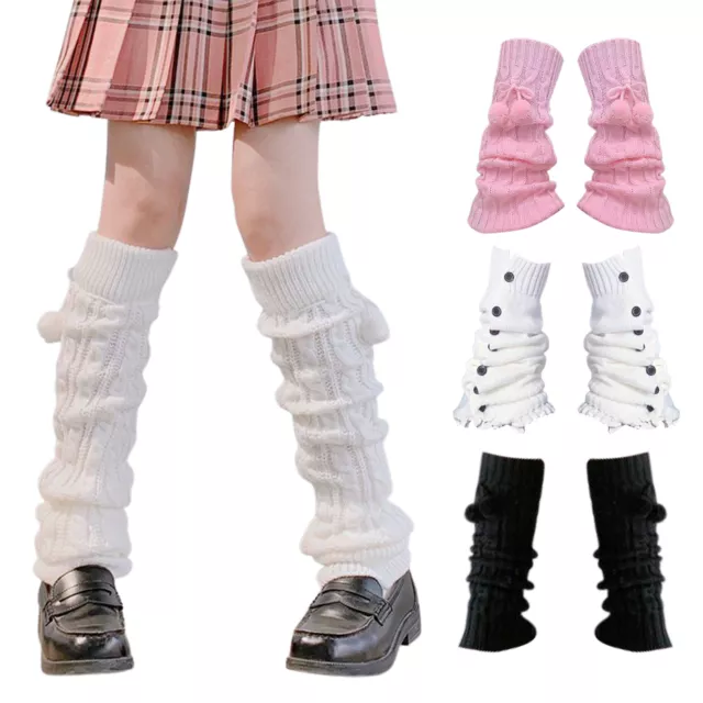 Leg Warmers Japanese Knit Loose Socks Style Loose Stockings Kawaii Crochet Socks