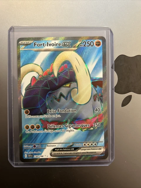 Carte Pokémon Fort-Ivoire Ex 230/198 Full Art Écarlate et Violet - Collection