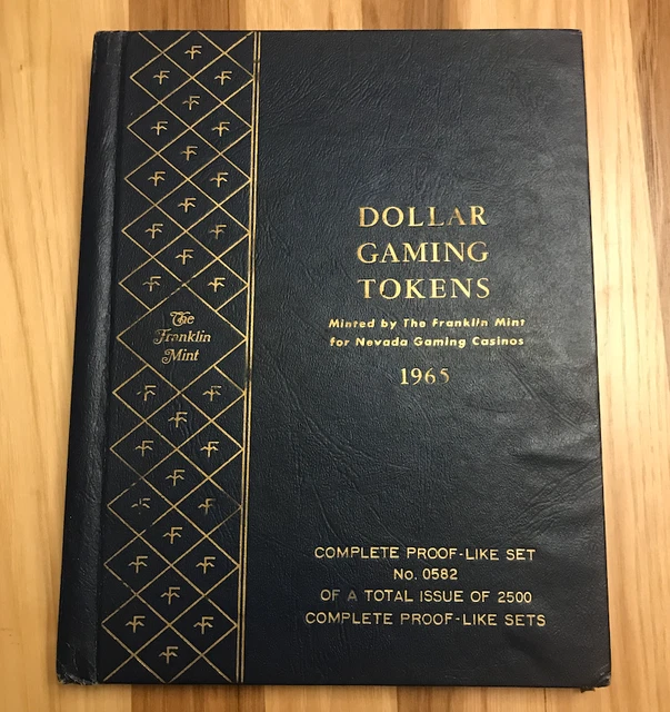 1965 Franklin Mint Dollar Gaming Tokens - Complete Set of 27 Tokens