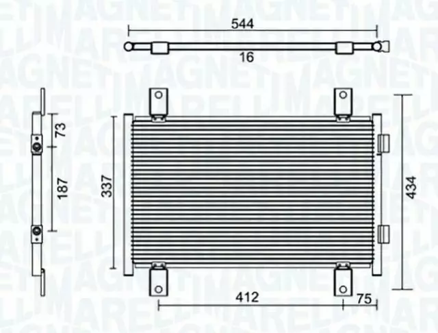 Condensatore Radiatore Aria Condizionata Per Fiat Ducato (244)