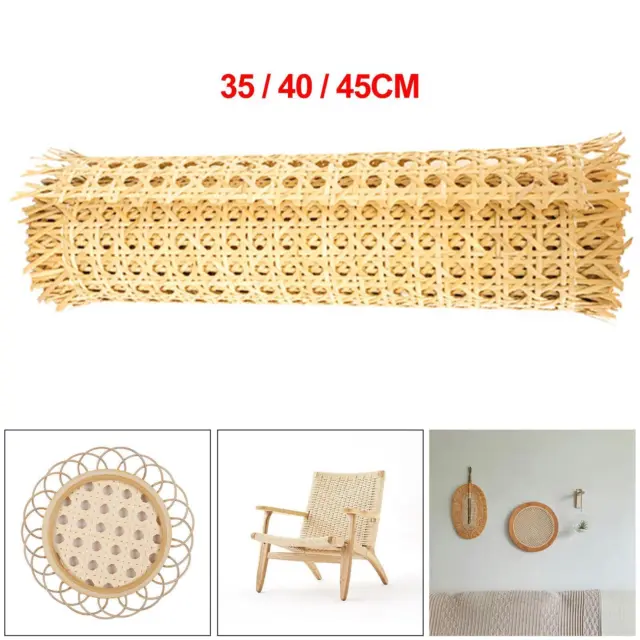Natural Rattan Webbing Mesh DIY Kit Cane Roll Rattan for Upholstery Chair