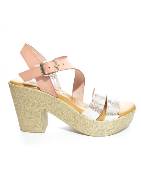 SANDALI DONNA TACCO zeppa 9 cm plateau 4 cm DOREA MN336
