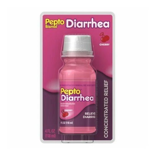 PEPTO BISMOL DIARRHEA & Upset Stomach Reliever Liquid Cherry Flavor 4