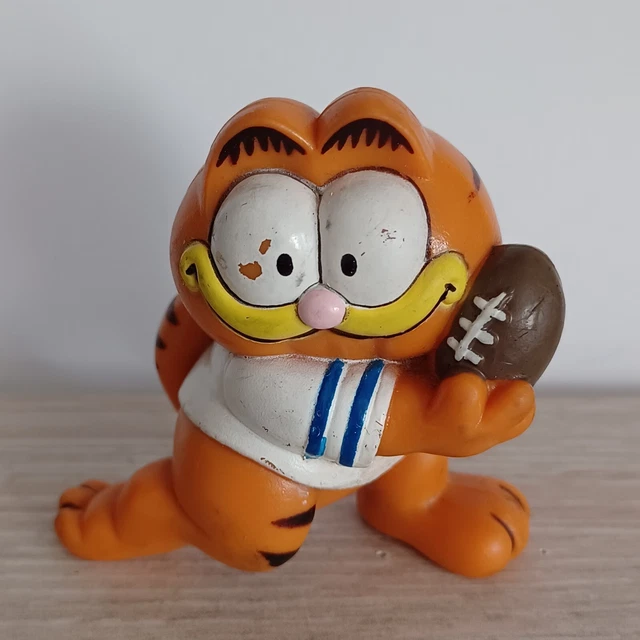 Lot De 8 Figurines Garfield PVC Vintage 1981 - Dont 2 Têtes Garfield, Occasion