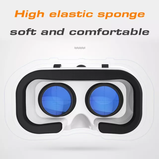 3D VR Headset Virtual Reality Glass Goggles for iPhone Android 4.7-6.53" Phone