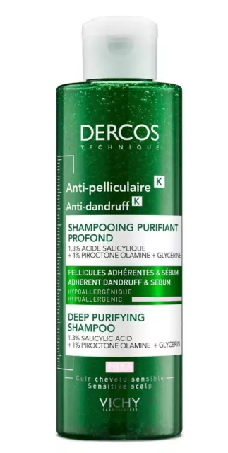 VICHY Dercos K Anti-Dandruff Exfoliating Deep Purifying Shampoo 250ml