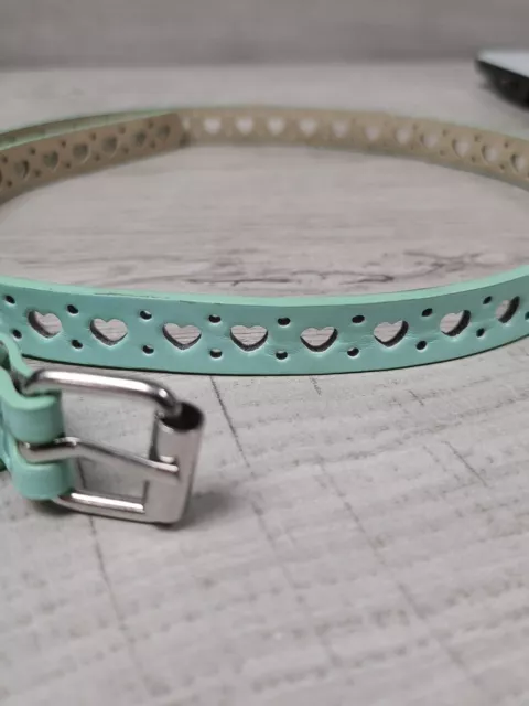 Target Girls Aqua Blue Belt 32" Hearts