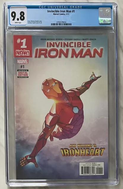 Invincible Iron Man #1 1st Print CGC 9.8 | Riri Williams | Marvel Comics 2017