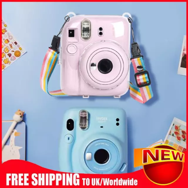 Mini Camera Case PC Crystal Camera Bag Protective Shell for Camera Instax Mini12