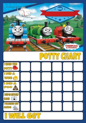 THOMAS TANK ENGINE POTTY/TOILET TRAINING REWARD CHART free stars &amp; pen ...