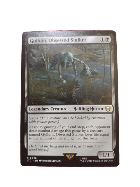 Gollum, Obsessed Stalker - LTC 0026 - NM - MTG Magic - The ICT