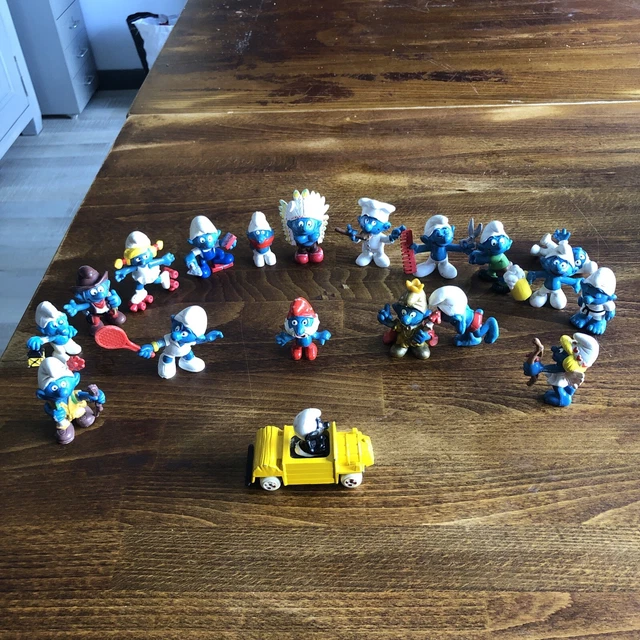 lot de figurines schtroumpfs Noir