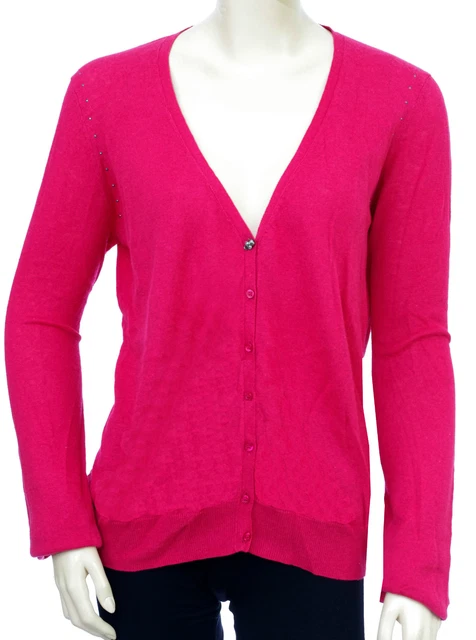 Cardigan Femme I.CODE By IKKS - Coton Et Cachemire Noir - Taille XL - Modèle QE17014 - Neuf Avec étiquettes