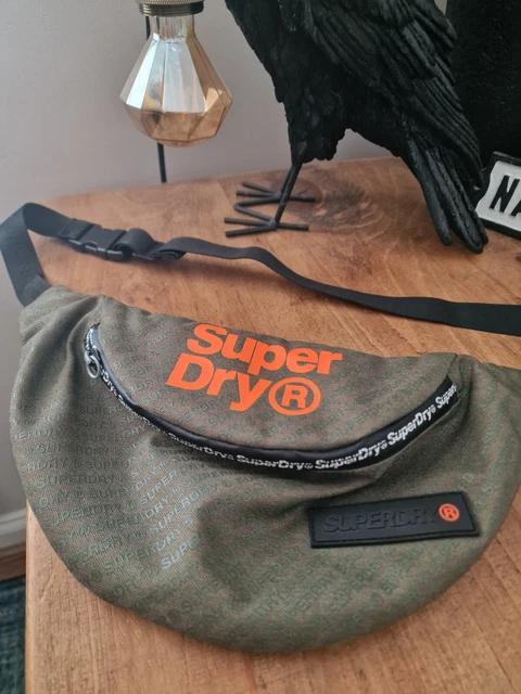MENS BOYS SUPERDRY Khaki Green Bum Bag Man Bag Adjustable Strap 8.00 PicClick UK