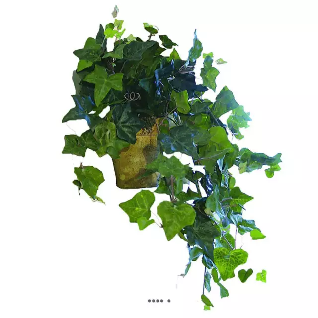 Chute de lierre artificielle en pot H 50 cm Vert