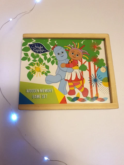 CBEEBIES IN THE Night Garden Wooden Memory Game Set Iggle Piggle Upsy ...