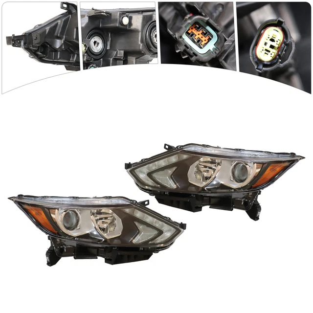 HEADLAMPS HALOGEN LED DRL Projector Headlights For 20172019 Nissan