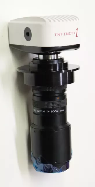 LUMENERA INFINITY1-5C Microscope Camera For Parts/Repair w Navitar TV Zoom 7000