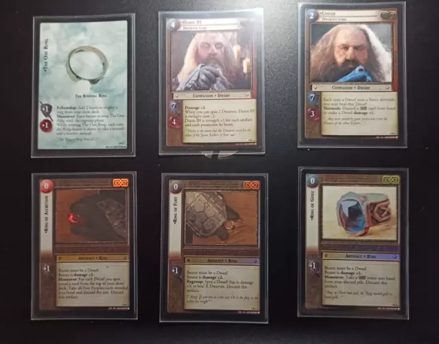 LORD OF THE RINGS LOTR ccg  REFLECTIONS partial set 36 cards foiled 2004