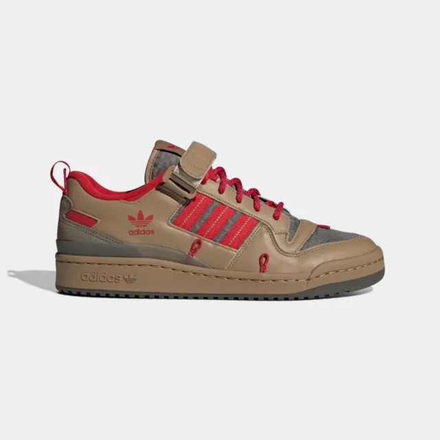 Adidas Originals Forum 84 Camp Low - Cardboard / Scarlet / Utility Grey 👟