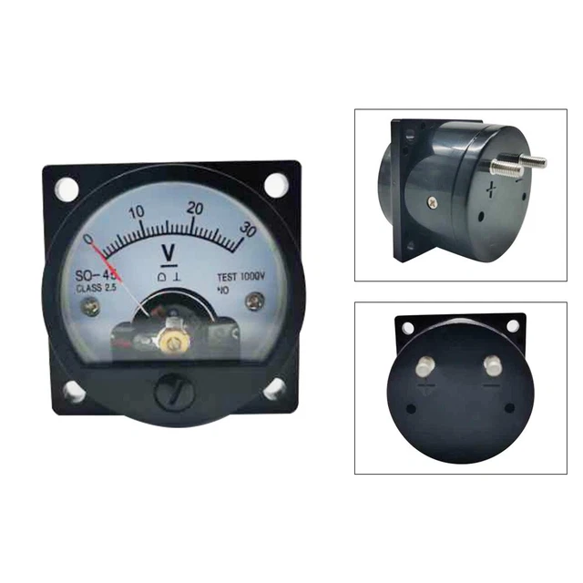DC ampmètre voltmètre test 47 mm x 47 mm x 45 mm testeur de courant électriqu