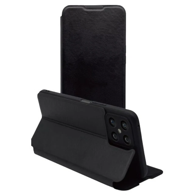 Étui Folio Noir Pour Honor 8X - Cuir Synthétique - Clip - Neuf - Protection Complète