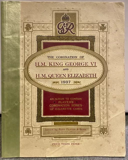 König George VI Königin Elisabeth Krönung 1937 komplett John Spieler Kartenbuch