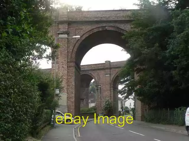 Photo 6x4 Branksome: double viaduct Bournemouth Surrey Road passes under  c2007