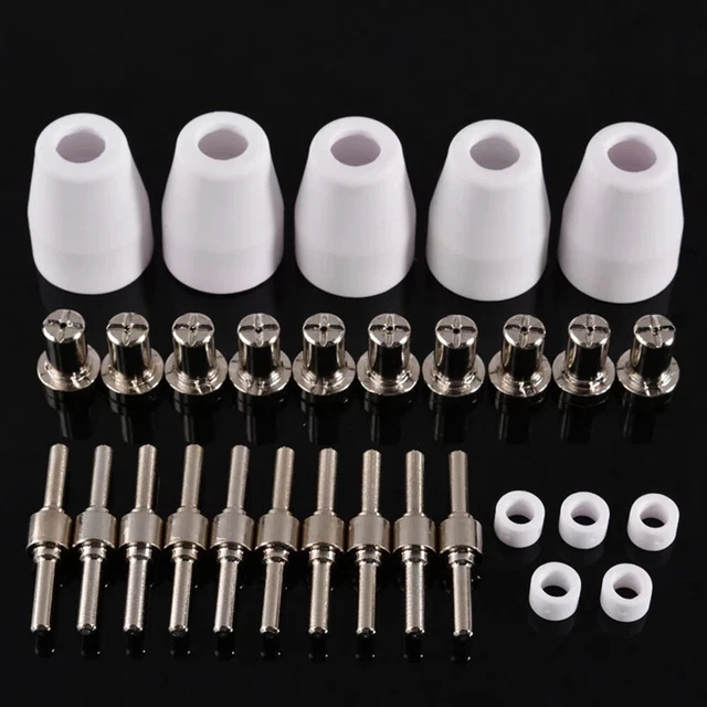Air Plasma Cutter 30pcs LG-40 PT-31 Torch Accessories Electrode Tip Nozzles-Kit