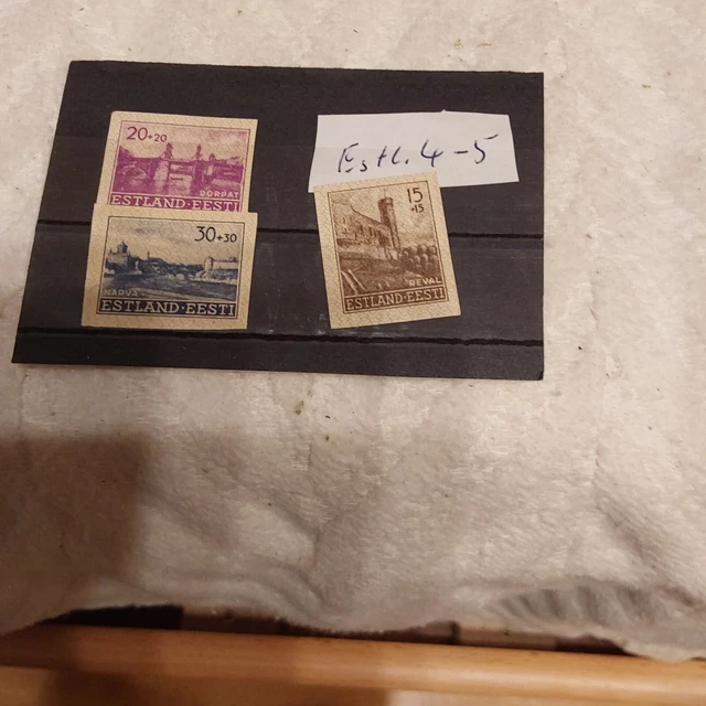 Estland 1939-45 4-5 geschnitten Postfrisch