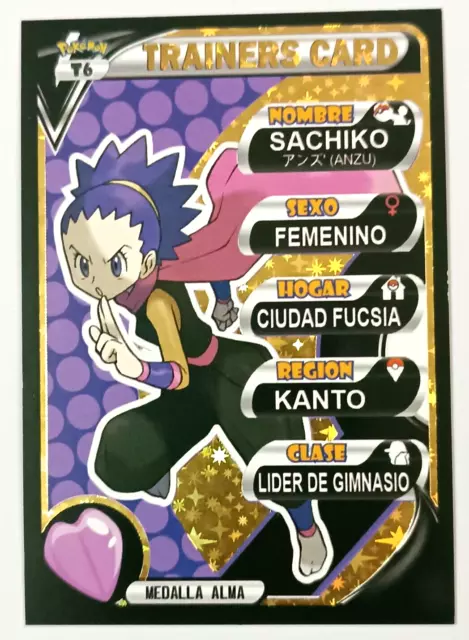 CARD POKEMON POKEDEX EF VOL. III #T06 SACHIKO TRAINER 2022 Kanto PERU TCG  FOIL