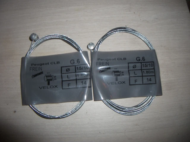 Jeu De Câbles De Frein Pour Solex 3800, 5000, Flash, 6000 - Neuf (peut Présenter De Légers Défauts)