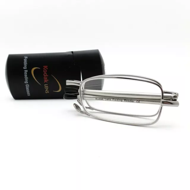 Kodak Folding Reading Glasses Gunmetal New Authentic Readers