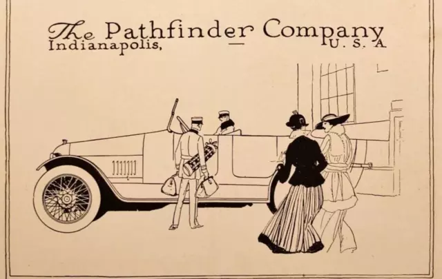 Pathfinder The "Great" Touring Car Indianapolis Vintage Antique Print Ad 1916