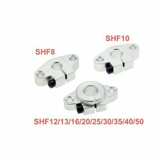 10PCS SHF 16mm Aluminum Rod Holder Linear Rail Shaft Guide Support CNC