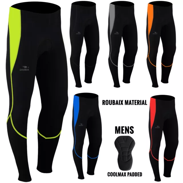 Mens Cycling Trousers Tights Thermal Padded Pants Cycle Long Legging NEW