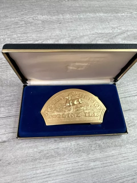 John Deere 1983Collectible 24K Gold Plated Belt Buckle Limited Edition 5954/6000