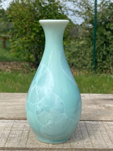 Vase soliflore LANCEL Bleu vintage