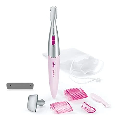 Braun Silk-épil FG1100 Präzisionstrimmer für Bikini- und Augenbrauenbereich, Ros