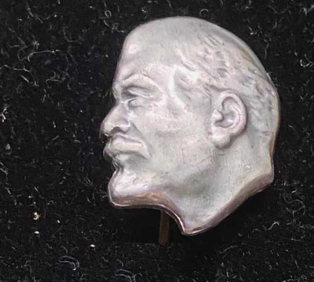 SALE! EXTRA RARE Vintage Soviet USSR Communist Vladimir Lenin Pinback IN12