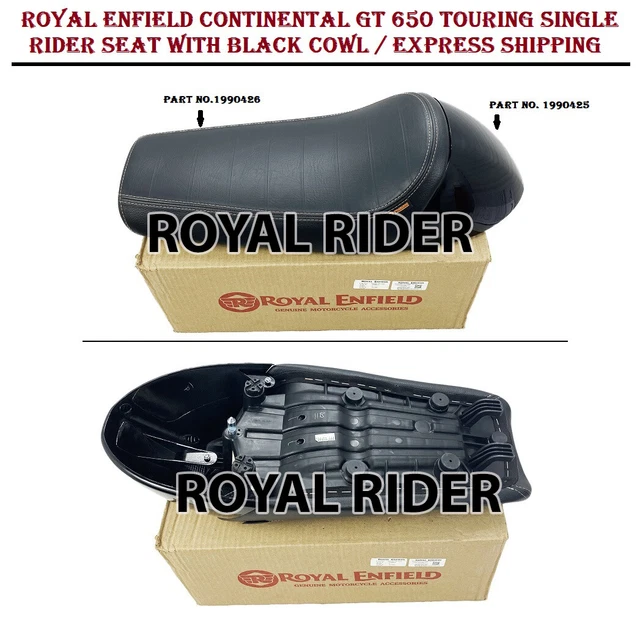 ROYAL ENFIELD CONTINENTAL GT 650 Touring Single Rider Seat With Black