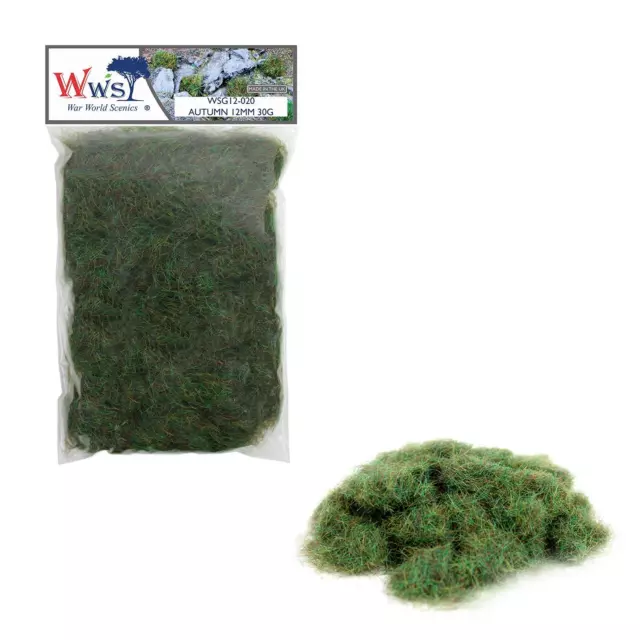 WWS | 12mm Autumn Static Grass | CHOOSE SIZE | WSG12AU |  Model Scenery Material